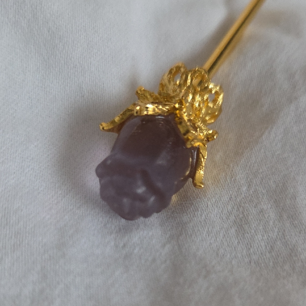 Gold and Purple Women's Jewelry Pin (Free With Another Purchase)